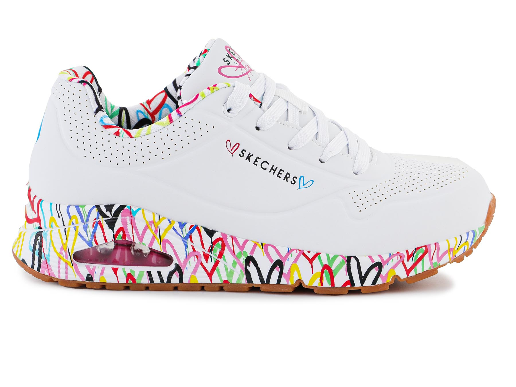 Skechers Uno Loving Love White Wht Schuhfreak De