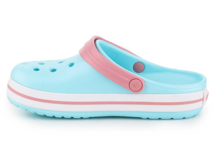 crocs verde agua e rosa