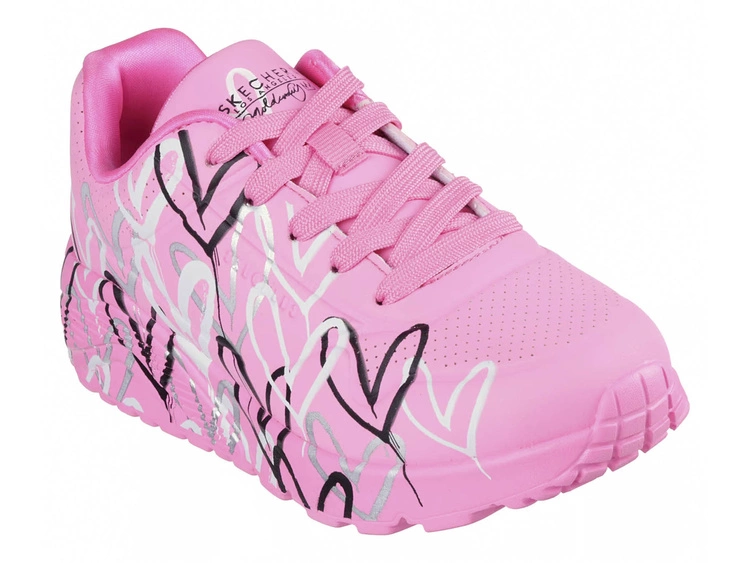 Skechers x JGoldcrown Uno Lite - Metallic Love 314067L-HPMT Hot Pink/Multi