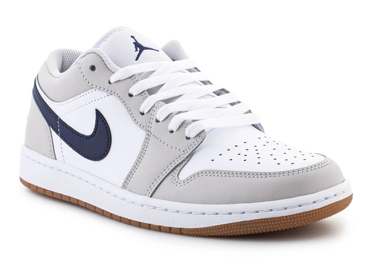 Nike Air Jordan 1 LOW 553558-146 White/ Midnight Navy Blanc/ Marine Minuit