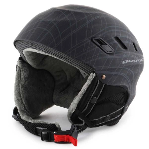 Skihelm Goggle Dark Grey S200-2
