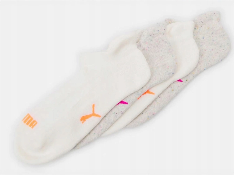 PUMA WMNS SNEAKER 4-PACK ECOM 701218858-002 OATMEAL NEON