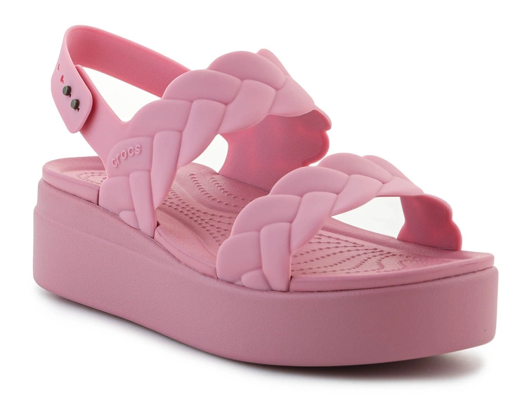 Crocs Brooklyn Woven Low Wedge 209977-6XX Rosette
