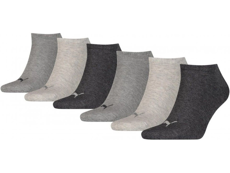 PUMA Unisex Sneaker Plain 6-Pack 100002932-002 Grey Combo 