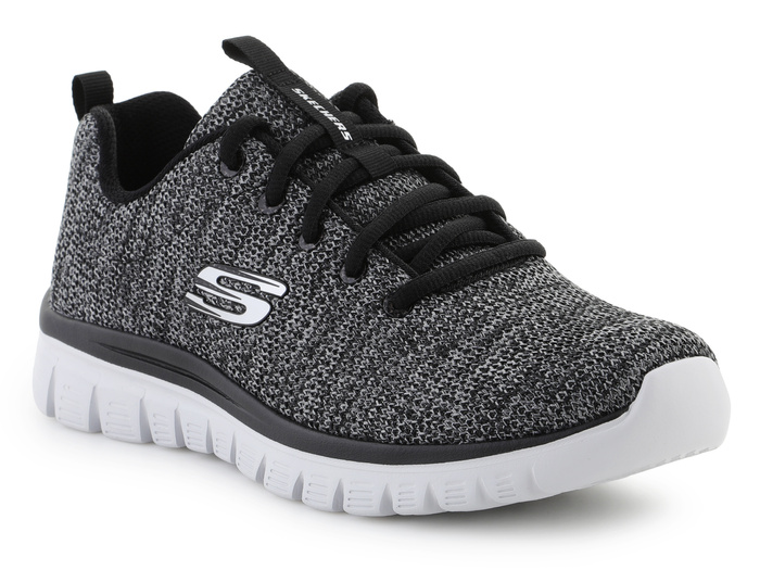 Skechers Graceful Twisted Fortune 12614-BKW Black/White