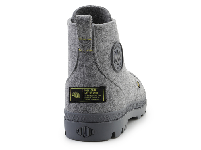 Palladium Pampa Hi Merino 74377-027-M Grey