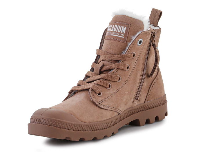 Palladium Pampa HI ZIP WL NUDE BROWN 95982-254-M