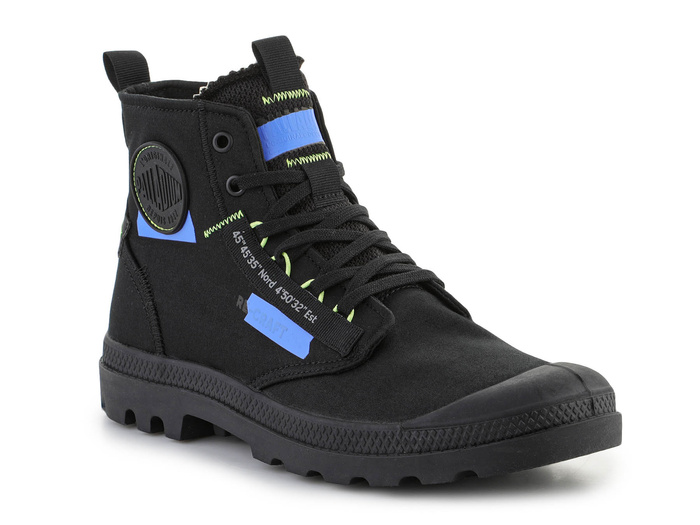 Palladium Pampa HI Re-Craft Black/Blue 77220-005-M