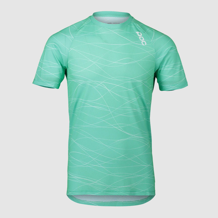 POC 52842-8389 MTB POC PURE TEE LINES FLUORITE GREEN 