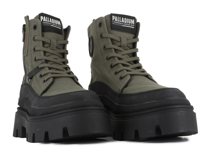 Palladium PALLASQUAD ZIP TX 99532-325 Olive Night
