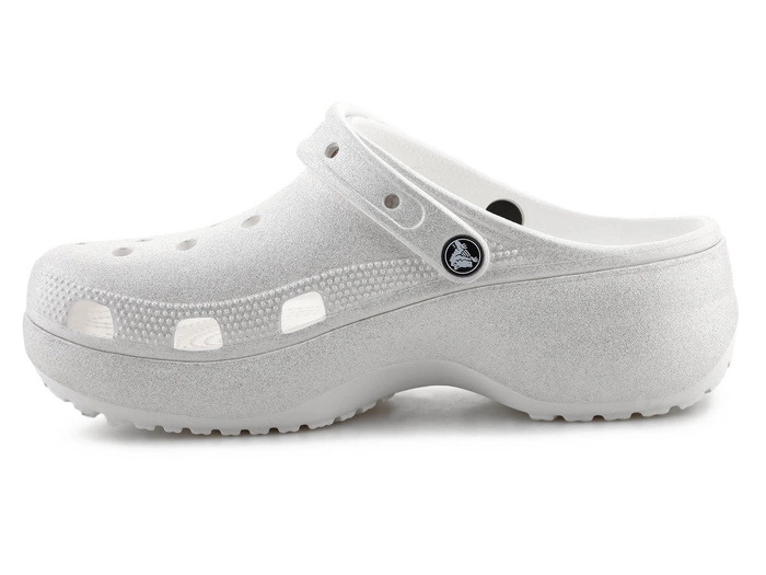 Crocs Classic Platform Glitter Clog W 207241-0WV Chalk