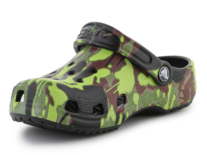 CROCS Classic Spray Camo Clog Kids BLACK 208305-001