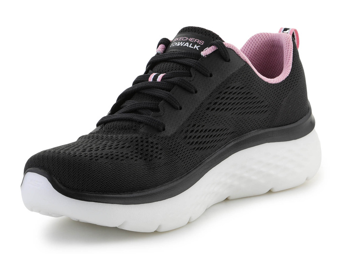 Damenschuhe SKECHERS GO WALK HYPER BURST SPACE INSIGHT BLACK/PINK 124578-BKPK