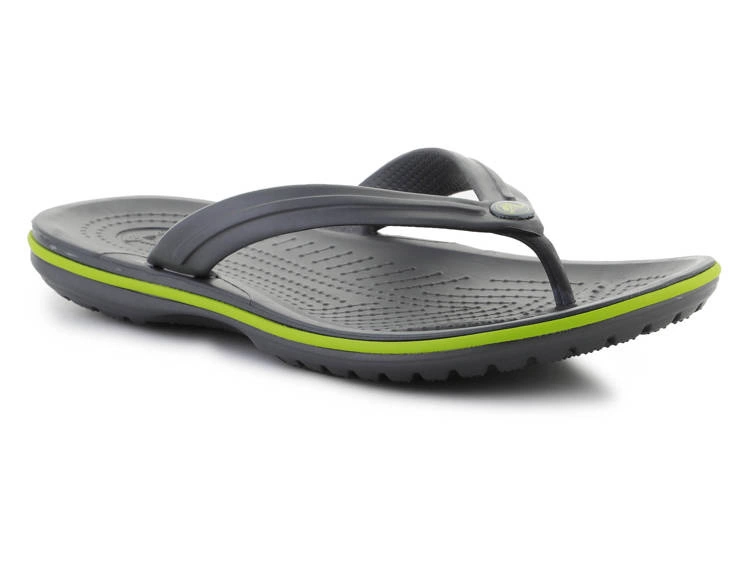 Klapki CROCS Crocband Flip Graphite /Volt Green 11033-0A1