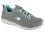 Skechers Twisted Fortune 12614-GYMN Gray/Mint