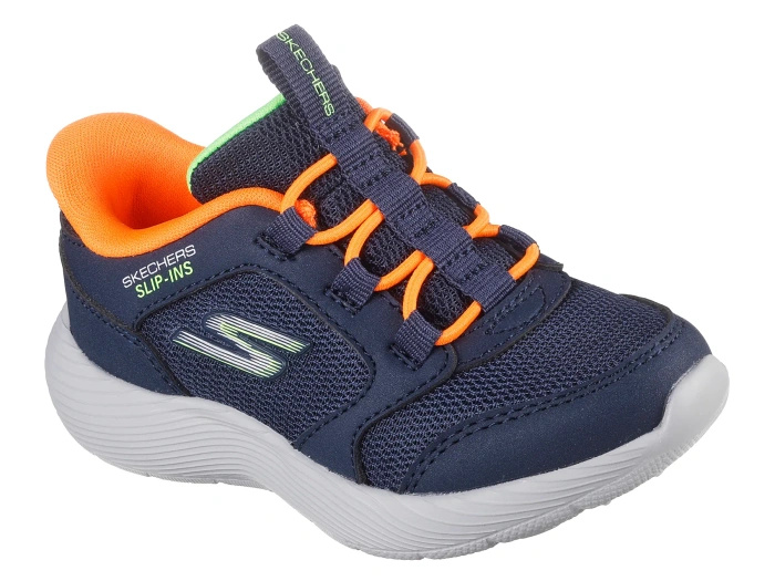Skechers Slip-ins Dyna-Lite - Turbo-Brisk Buddies 403904N-NVOR NVY-ORNG