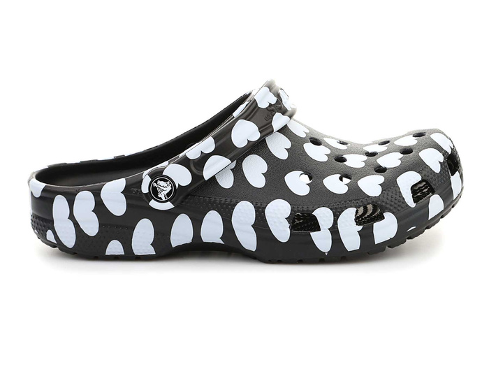 Crocs Classic Heart Print Clog 207679-066