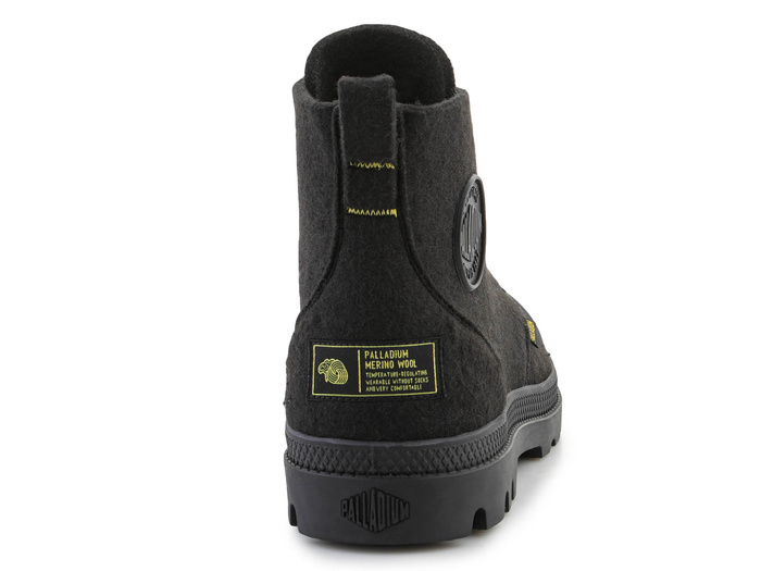 Palladium Pampa Hi Merino 74377-008-M Black