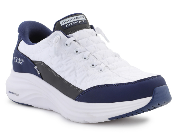 Skechers Slip-ins: Contour Foam - Cozy Fit 232619-WNV White/Navy