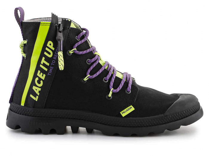 Palladium Pampa Lite Lace It Black/Wild lime 78353-099-M