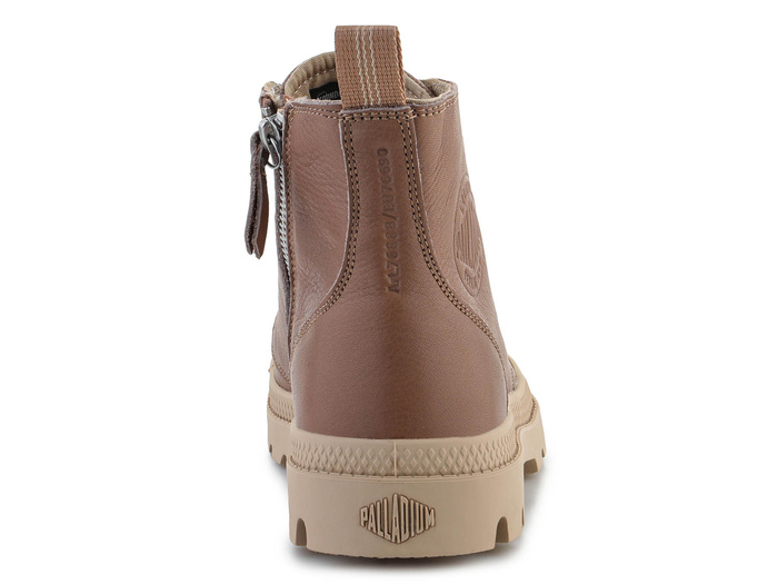 Palladium Pampa Zip Lth Ess 76888-254 Nude Brown