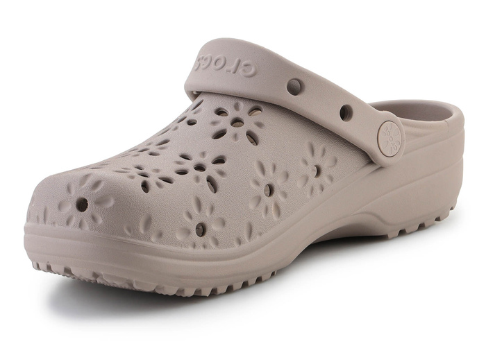 Crocs Classic Floral Cut Out Clog 210927-214 Taupe