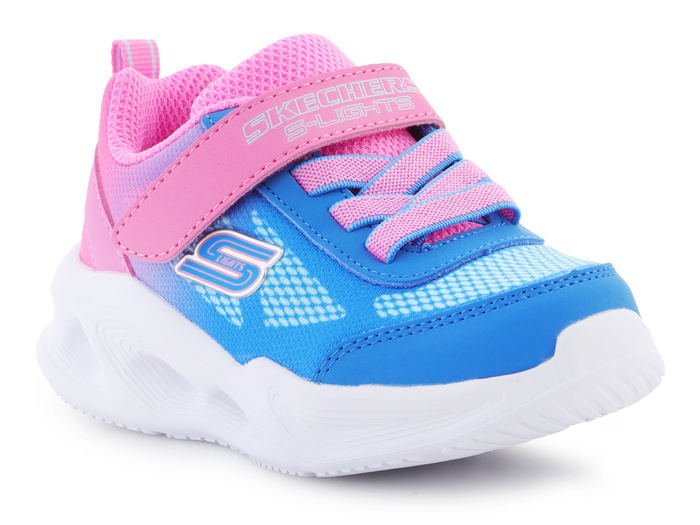 Skechers S Lights-Skechers Sola Glow - Ombre Deluxe 303714N-HPBL Hot Pink/Blue