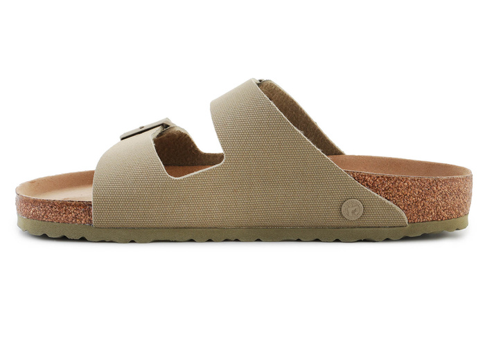 Birkenstock Rivet Logo Vegan Canvas Faded Khaki 1023958