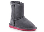 Kinder Winterschuhe BearPaw Emma Toddler Zipper 608TZ-903 Charcoal Pomberry