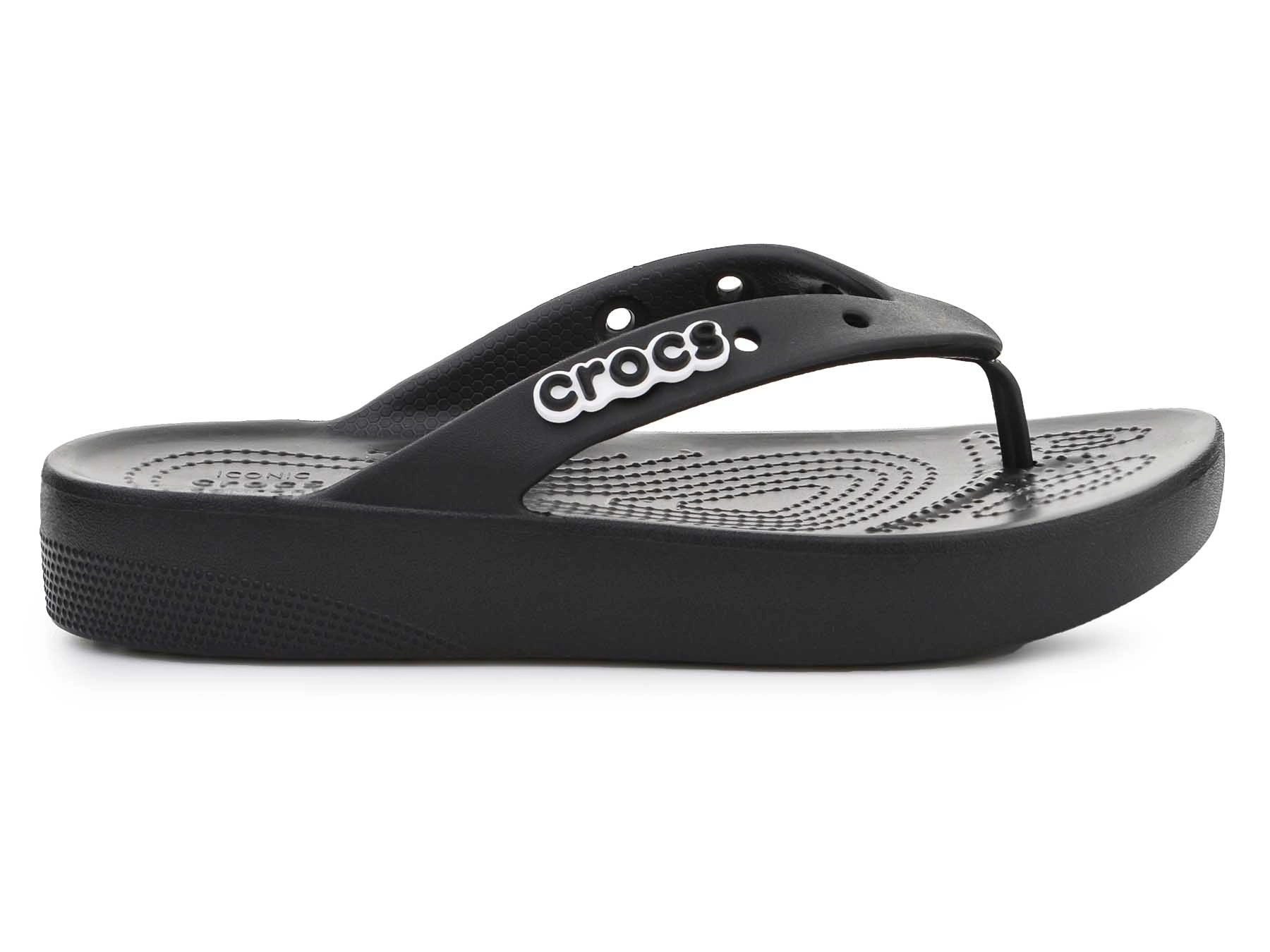 Crocs flip flops Classic Platform Flip women's pink color 207714