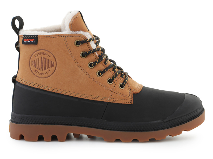 Palladium Pampa Duck Wl Wp+ 79547-254-M Dear Brown