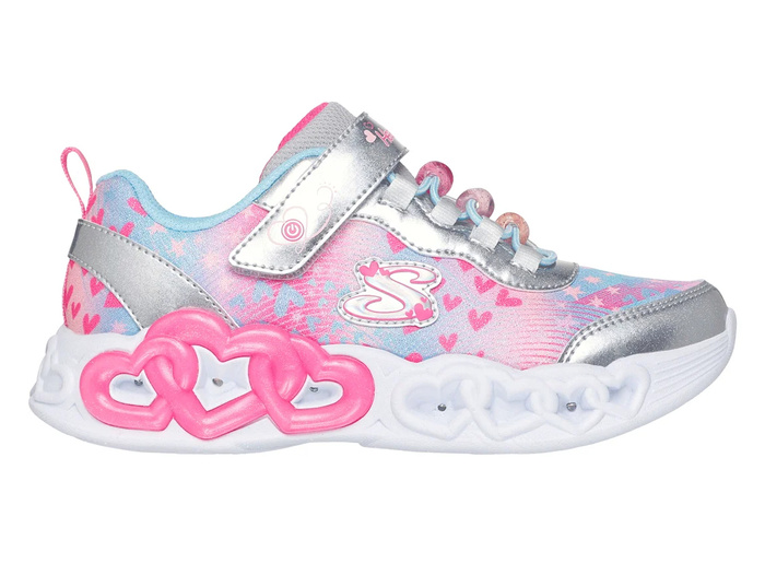 Skechers S-Lights Infinite Heart Lights-Heart Jewels 303261L-SMLT Silver/Multi