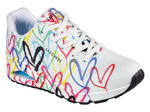 Skechers x JGoldcrown Uno - Spread the Love 155507-WPTQ WHT/PNK/TURQ