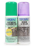 Nikwax Footwear Cleaning Gel, Nikwax Nubuk & Welur Set 2 x 125ml