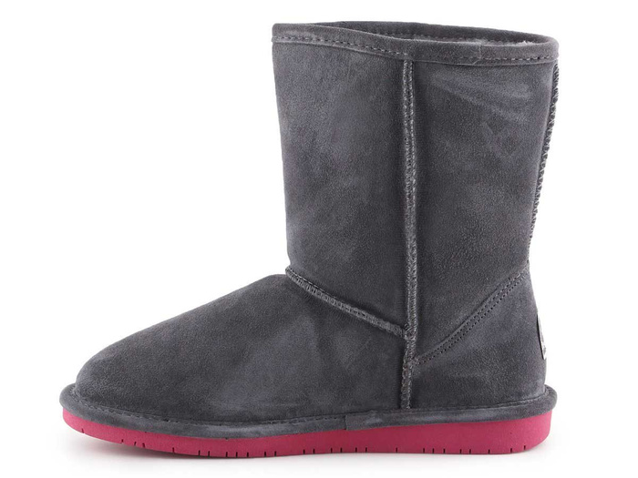 BearPaw Emma Youth 608Y-903 Charcoal Pom Berry