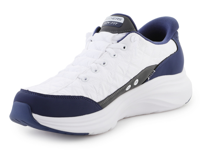 Skechers Slip-ins: Contour Foam - Cozy Fit 232619-WNV White/Navy
