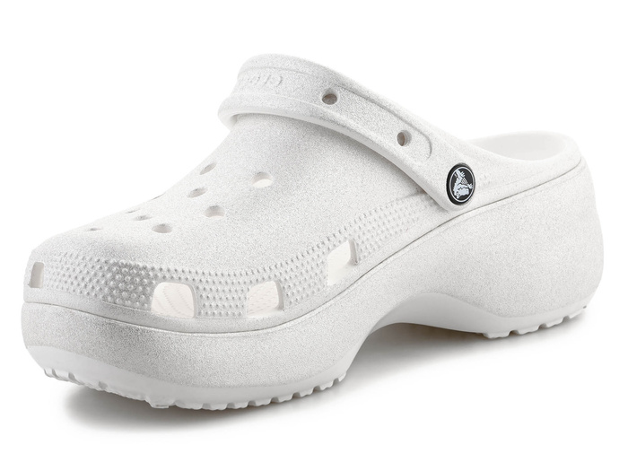 Crocs Classic Platform Glitter Clog W 207241-0WV Chalk