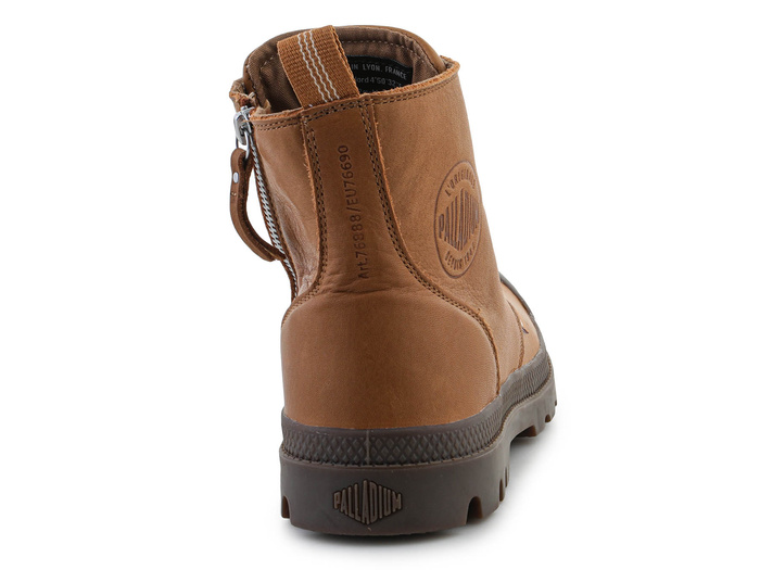 Palladium Pampa Zip Lth Ess 76888-252-M Dear Brown