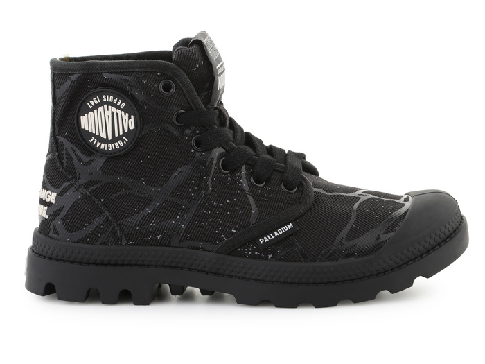 Palladium Stranger Things Pampa Hi Tunnels 94626-008-M Black