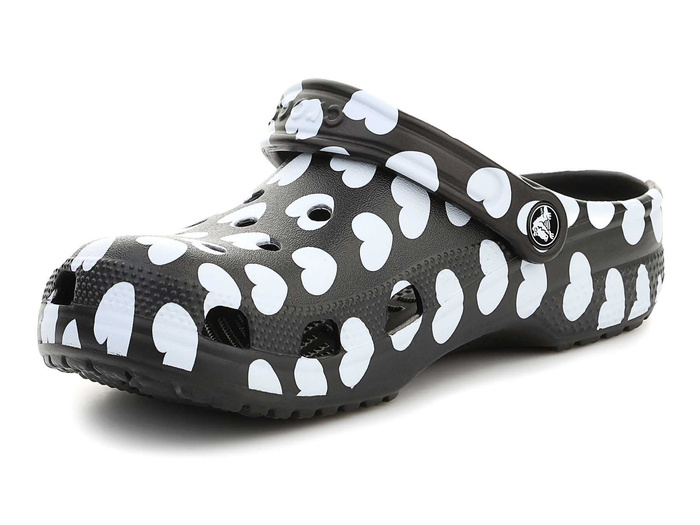 Crocs Classic Heart Print Clog 207679-066