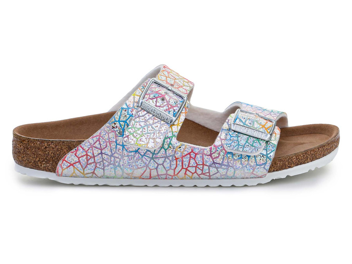 Birkenstock Arizona Kids Flashy Hologram Silver 1022173