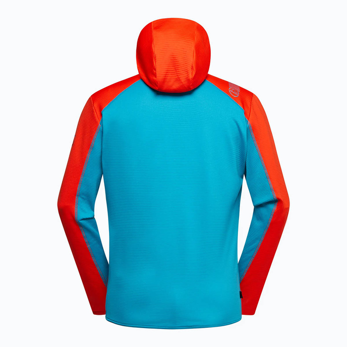 La Sportiva Upendo Hoody M L67 614322 Tropic Blue/Cherry Tomato