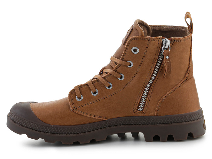 Palladium Pampa Zip Lth Ess 76888-252-M Dear Brown