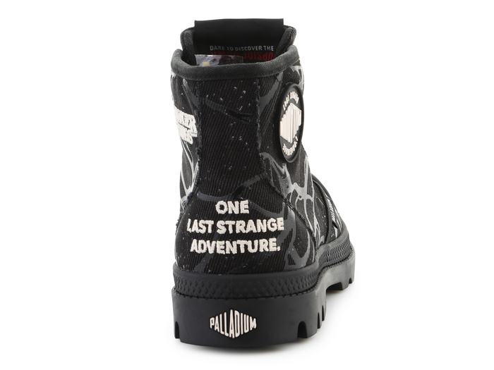 Palladium Stranger Things Pampa Hi Tunnels 94626-008-M Black
