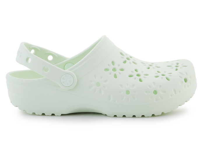 Crocs Classic Floral Cut Out Clog 210927-3YH Jade Tint