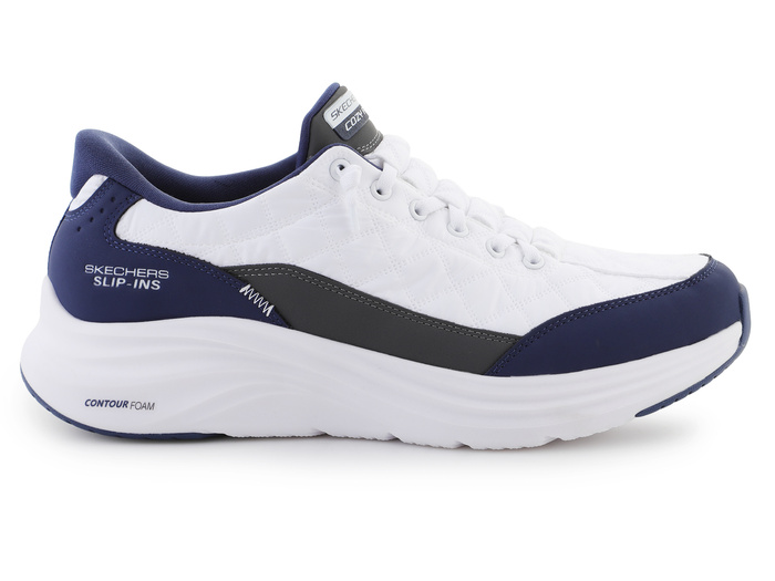 Skechers Slip-ins: Contour Foam - Cozy Fit 232619-WNV White/Navy