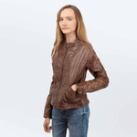 Cameleon Wmns Leather Jacket 5214 Tobacco