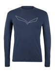 T-Shirt Salewa Pure Logo Merino Responsive Men's Long Sleeve Tee 28262-3960