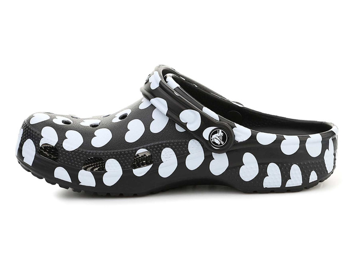 Crocs Classic Heart Print Clog 207679-066