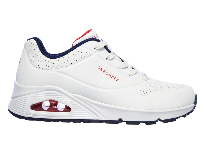 Skechers Uno Stand On Air 73690-WNVR White/Navy/RED